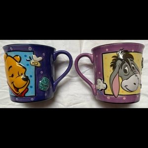 Disney’s Winnie the Pooh and Eeyore 3D Coffee Mugs